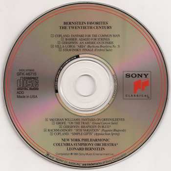 CD Columbia Symphony Orchestra: Bernstein Favorites: 20th Century