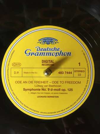 2LP Ludwig van Beethoven:  Ode An Die Freiheit = Ode To Freedom (Bernstein In Berlin) - Symphonie No.9