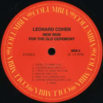 LP Leonard Cohen: New Skin For The Old Ceremony
