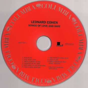 CD Leonard Cohen: Songs Of Love And Hate