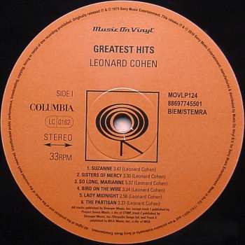LP Leonard Cohen: Greatest Hits