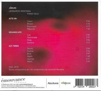CD Leonardo Montana: Jōruri - Piano Solo