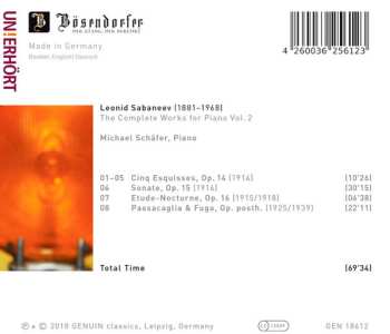 CD Michael Schäfer: The Complete Works For Piano Vol. 2