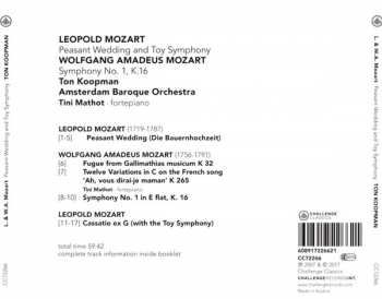 CD Wolfgang Amadeus Mozart: Peasant Wedding And Toy Symphony