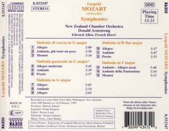 CD Leopold Mozart: Sinfonia Di Caccia • Sinfonia Pastorale • Sinfonias In G, B Flat And F