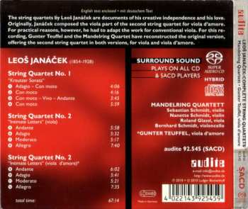 SACD Leoš Janáček: Complete String Quartets