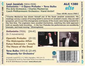 CD The Czech Philharmonic Orchestra: Janáček Sinfonietta, 4 Opera Preludes, Taras Bulba
