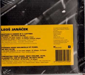CD Leoš Janáček: Quatuor N°2 "Lettres Intimes" - Pohàdka - Concertino (Deauville Live 2014) DIGI