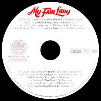 CD Lerner & Loewe: My Fair Lady (Original Cast - 20th Anniversary Production)