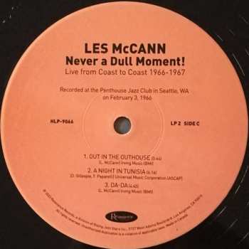 3LP Les McCann: Never A Dull Moment! (Live From Coast To Coast 1966-1967) LTD | NUM