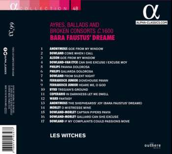 CD Les Witches: Bara Faustus' Dream: Ayres, Ballads And Broken Consorts C. 1600