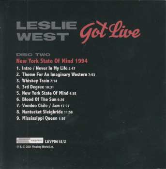 4CD/Box Set Leslie West: Got Live
