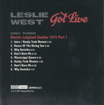 4CD/Box Set Leslie West: Got Live