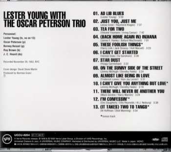 CD Lester Young: Lester Young With The Oscar Peterson Trio #1 LTD