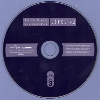 3CD Level 42: Lessons In Love - The Essential Level 42
