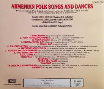 CD Libano-Armenian Folk Dance Ensemble: Armenian Folk Songs & Dances - Baalbeck Festival 1965