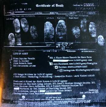 CD Life Of Agony: A Place Where There's No More Pain