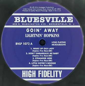 LP Lightnin' Hopkins: Goin' Away