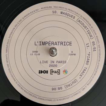 2LP L'Impératrice: Live À Paris 2020
