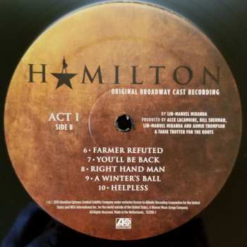 4LP/Box Set Lin-Manuel Miranda: Hamilton (Original Broadway Cast Recording)
