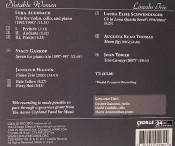 CD The Lincoln Trio: Notable Women (Trios By Today’s Female Composers)