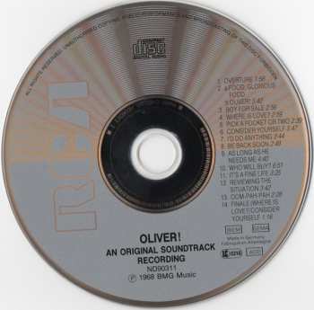CD Lionel Bart: Oliver! - Original Soundtrack Recording