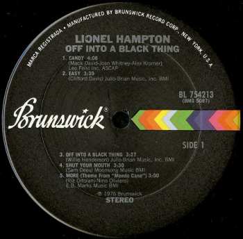 LP Lionel Hampton: Off Into A Black Thing
