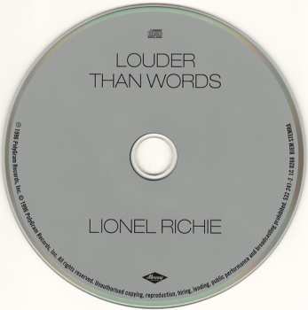 CD Lionel Richie: Louder Than Words