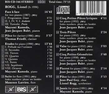 CD Lionel Rogg: Portrait Of A Free Composer