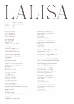 CD Lisa: Lalisa