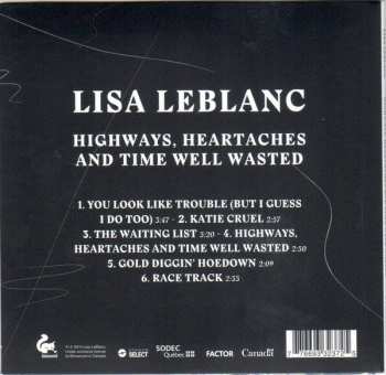 CD Lisa LeBlanc: Highways, Heartaches And Time Well Wasted