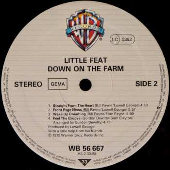 LP Little Feat: Down On The Farm
