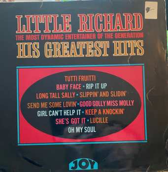 LP Little Richard: The Most Dynamic Entertainer Of The Generation : His Greatest Hits