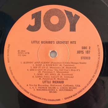 LP Little Richard: The Most Dynamic Entertainer Of The Generation : His Greatest Hits