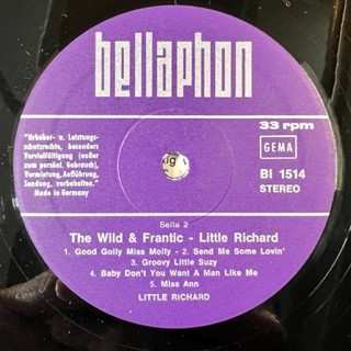 LP Little Richard: Wild And Frantic