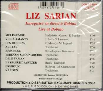 CD Liz Sarian: A Bobino