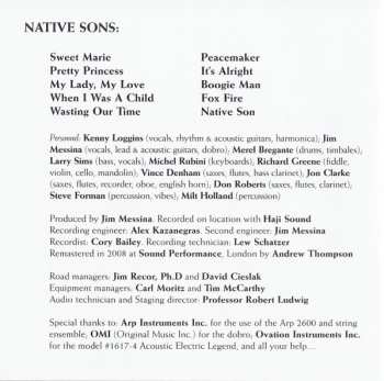CD Loggins And Messina: So Fine / Native Sons