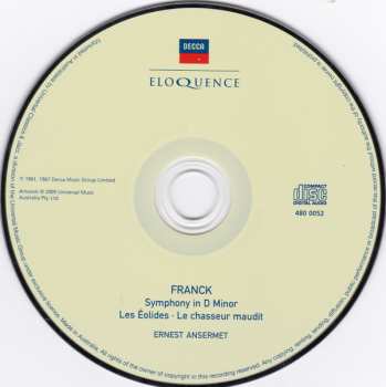 CD Ernest Ansermet: Franck: Symphony In D Minor / Les Éolides / Le Chasseur Maudit