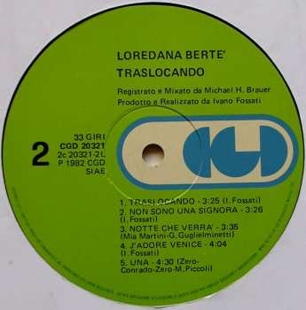 LP Loredana Bertè: Traslocando
