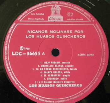 LP Los Huasos Quincheros: Nicanor Molinare Por Los Huasos Quincheros
