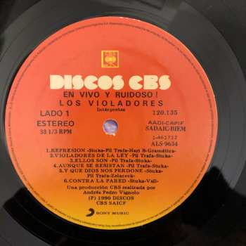LP Los Violadores: En Vivo Y Ruidoso!