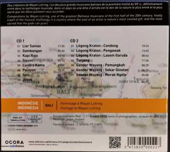 2CD Wayan Lotring: Indonésie - Bali: Hommage À Wayan Lotring = Indonesia - Bali: Homage To Wayan Lotring