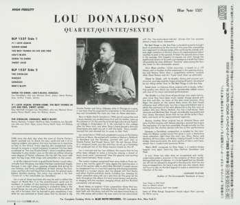 CD Lou Donaldson: Quartet / Quintet / Sextet LTD