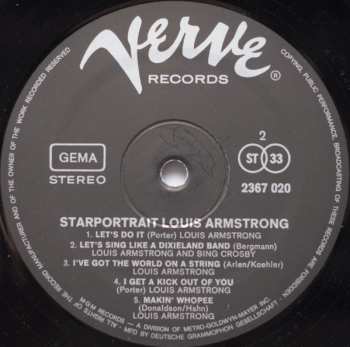 2LP/Box Set Louis Armstrong: Starportrait