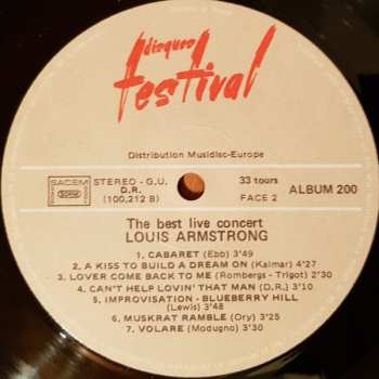 4LP/Box Set Louis Armstrong: The Two Greatest Concerts