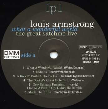 2LP Louis Armstrong: What A Wonderful World: The Great Satchmo Live