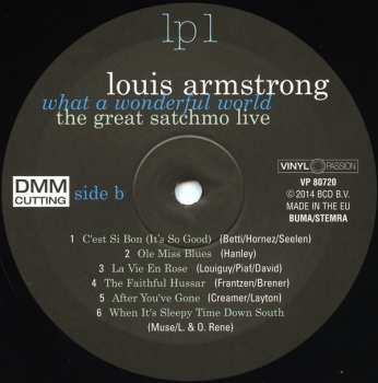 2LP Louis Armstrong: What A Wonderful World: The Great Satchmo Live
