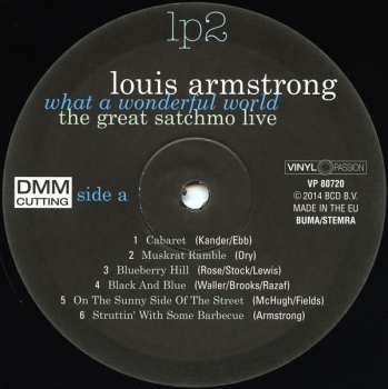 2LP Louis Armstrong: What A Wonderful World: The Great Satchmo Live