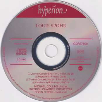 CD Louis Spohr: Clarinet Concertos Nos. 1 & 2