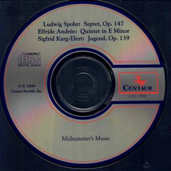 CD Louis Spohr: Septet In A, Op. 147 / Quintet In E Minor / Jugend, Op. 139